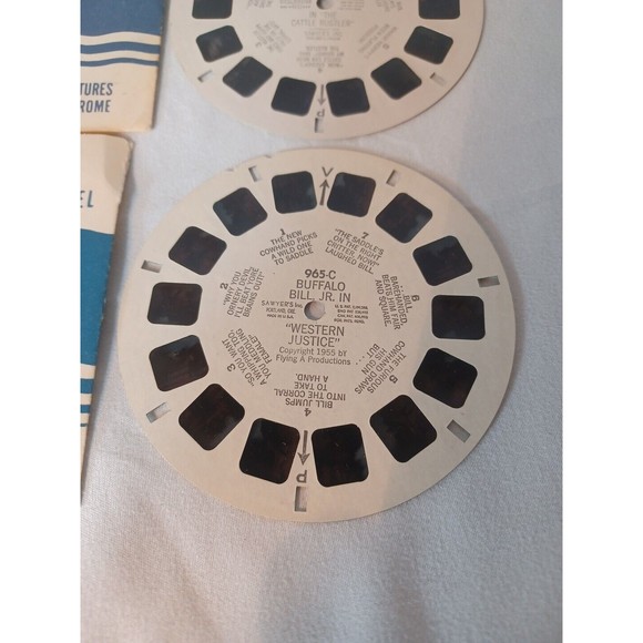 View Master 1953 Hopalong Cassidy Reel 956 Buffalo Bill Jr Western Justi… - Picture 3 of 3